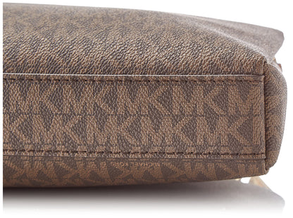 - Michael Kors Trisha Medium Logo Crossbody Bag  |Triple BROWN -