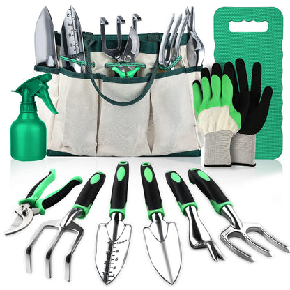 - LBSTP Gardening Hand Tool Gift Kit | 10 Piece Heavy Duty Garden Tool Sets -