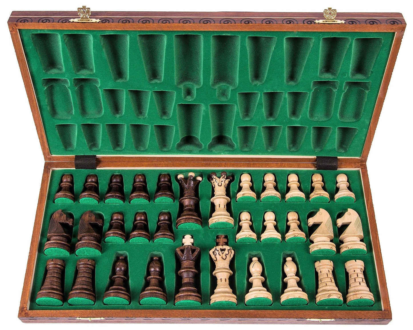 - SQUARE | Wooden Chess Set AMBASADOR | 52 x 52 cm (20.47 x 20. 47 in) -