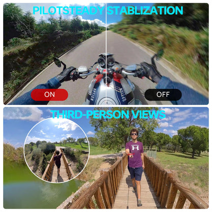 - PANOX V2 360 Vlog Camera with 1/2" 48MP Sensors | 5.7K 360 Video | 72MP 360 Photo -