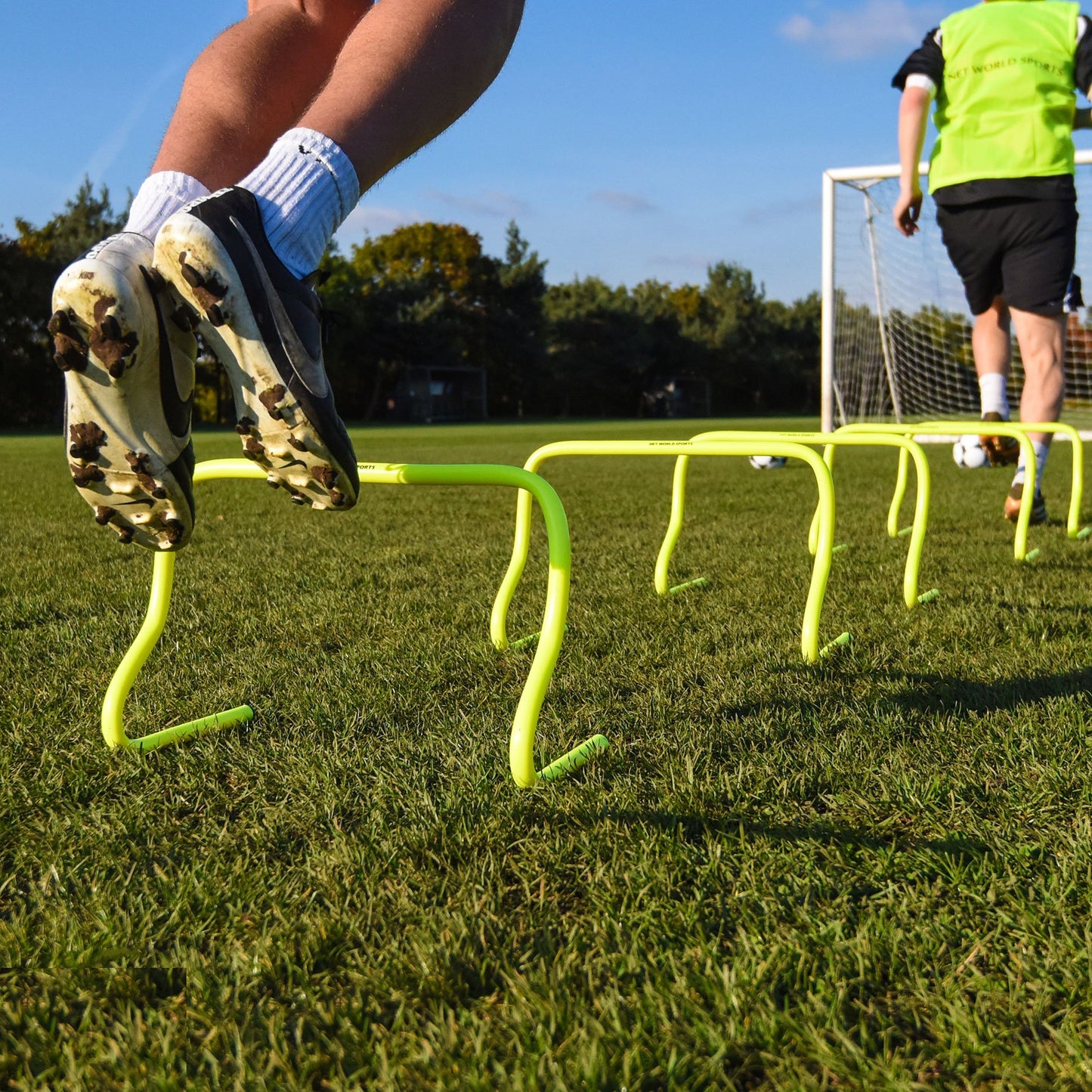 - FORZA Speed Training/Agility Hurdles [Pack of 6] | 3 Sizes - 6in, 9in Or 12in | Multi Sports Equipment | Fitness Agility Set | Fluro Yellow Training Equipment (6in) -