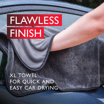 Autoglym Ultra-Soft Drying Towel, Extra Large Car Drying Towel, Ultra-Absorbent Twisted Loop, Lint Free Finish