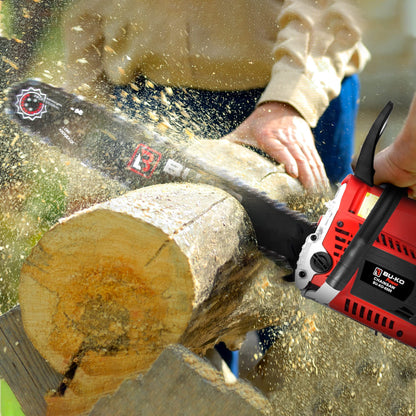 BU-KO 65cc Petrol Chainsaw 3.89HP 20" Bar with 2 Chains and 16" Bar with 2 Chains - Cover Bag and Full Safety Gear…