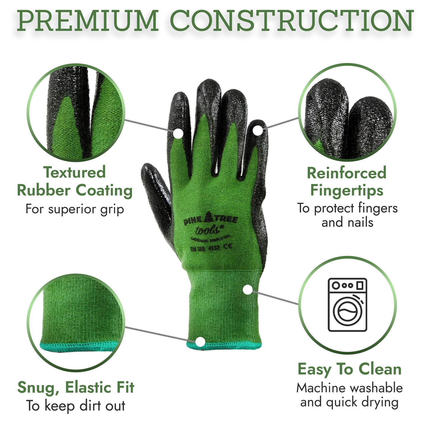 - Pine Tree Tools Gardening Gloves | Bamboo Made | Mesh Type -
