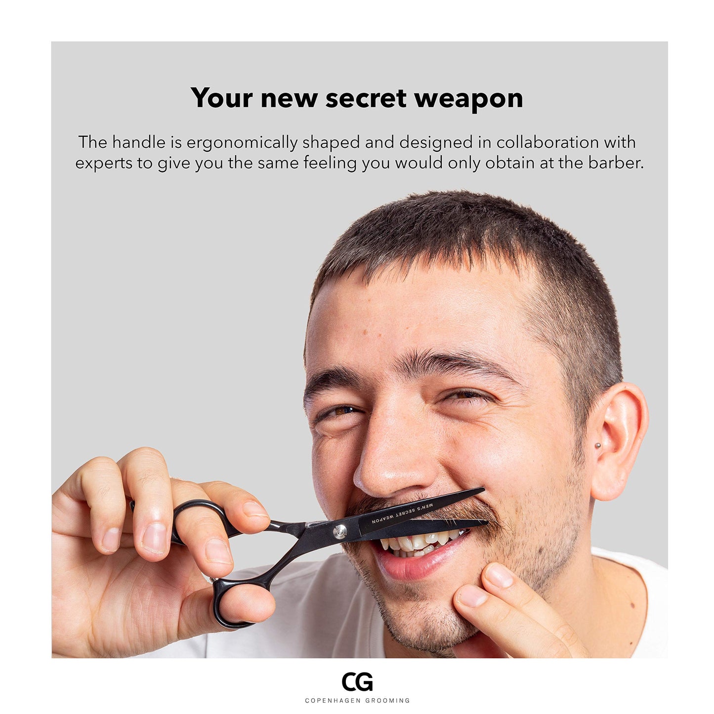 Copenhagen Grooming Beard Scissors - Beard and Moustache Scissors for Men Beard Grooming Scissors