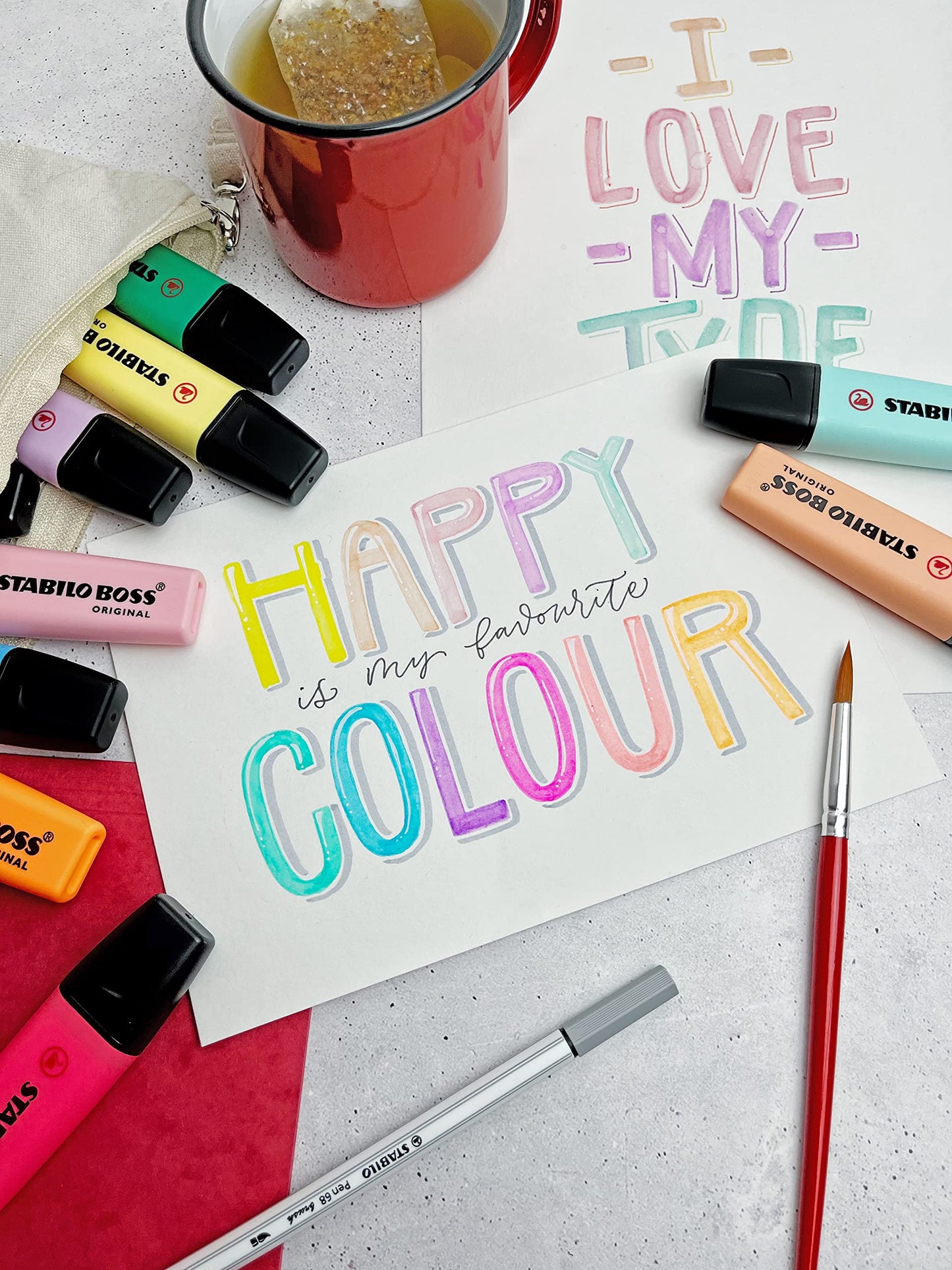 - Highlighter | STABILO BOSS ORIGINAL | Pack of 8 | Assorted colours -