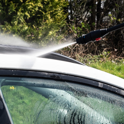 - Hyundai 1700W 1740psi / 120Bar Electric Pressure Washer | Ultra-quick 5.5L/min flow rate  | Extra-long 6m hose Jet Washer -