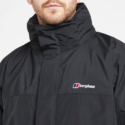 Berghaus Men's Cornice III Interactive Gore-Tex Waterproof Shell Jacket, Durable, Breathable Rain Coat, Black, XL