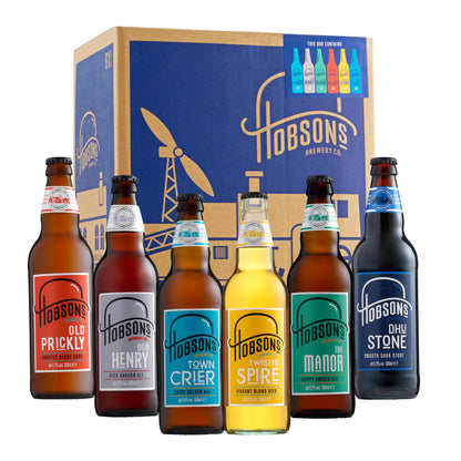 - Hobsons Premium Craft Beers Gift Set | Mixed Real Ale Taster Selection 6 x 500ml Bottle Pack -