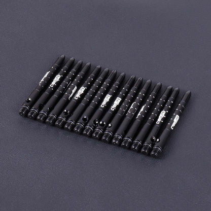 CyeeLife Pro Dart Shafts Aluminium 15Packs(5 Sets) with 20pcs Rubber O Rings,Black 48mm