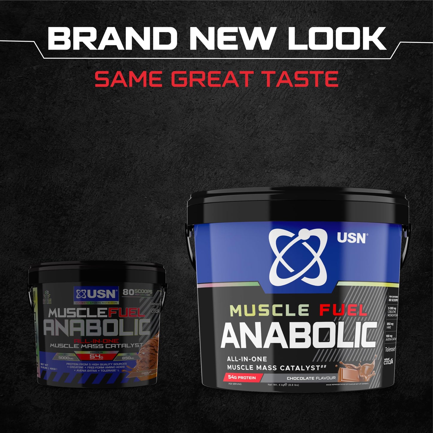 - USN Muscle Fuel Anabolic Chocolate All-in-one Protein Powder Shake -