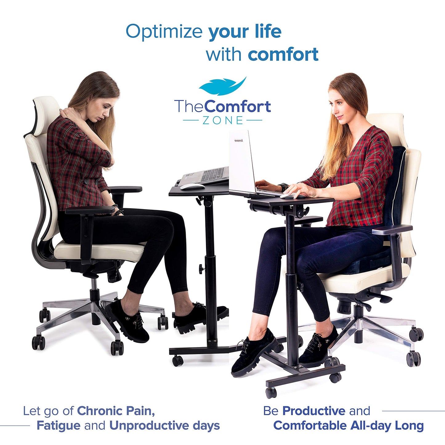 - TheComfortZone Lumbar Support Pillow | Office & Gaming Chair Car Lumbar Pillow -