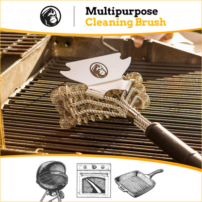 - Mountain Grillers | Bristle Free Grill Brush with Sharp Scraper -
