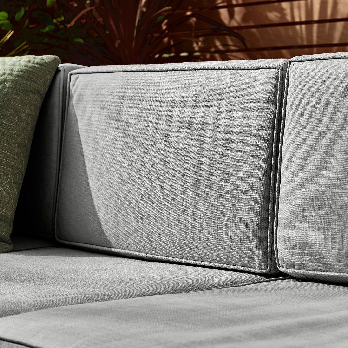 - Furniturebox UK | Orlando 10 Seat Modular Outdoor Garden Sofa | Black Rattan Garden Sofa With Grey Cushions -