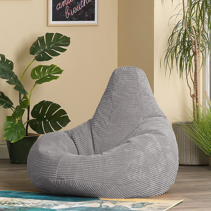 - icon Dalton Cord Recliner Bean Bag Chair | Large Lounge Chair | Gaming Bean Bag -