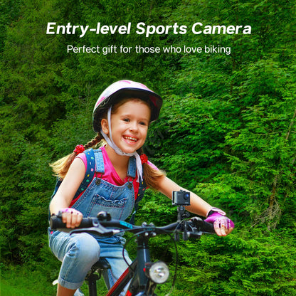 - Surfola 4K 30fps Action Camera | SF230 | 131ft Waterproof Underwater Camera | Camera for Vlogging | Includes External Mic -