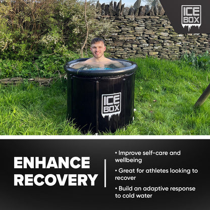 - IceBox | Ice Bath Tub Outdoor | Lid | 320L Cold Water Therapy Tub -