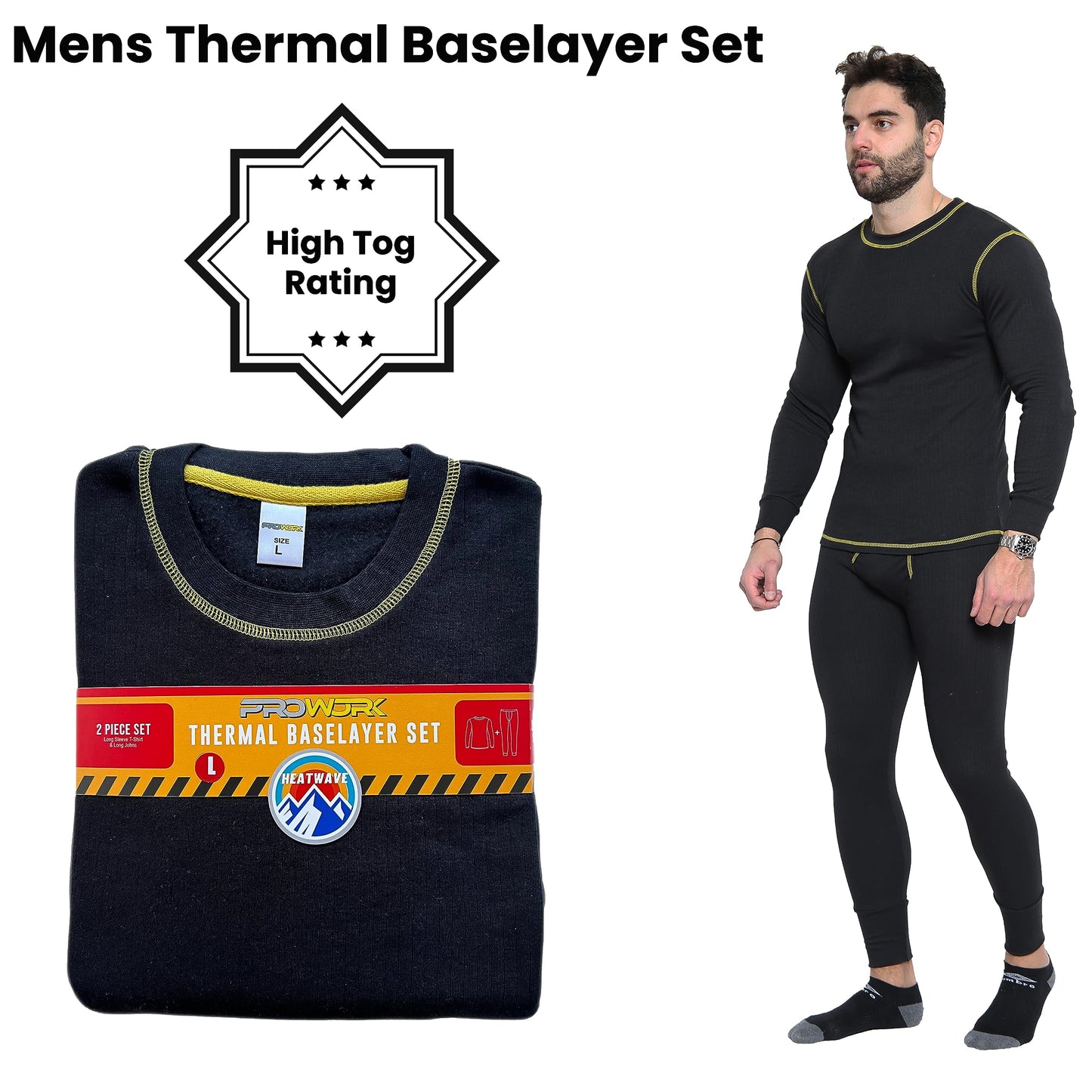 - Heatwave Pro Work Mens Thermal Set -