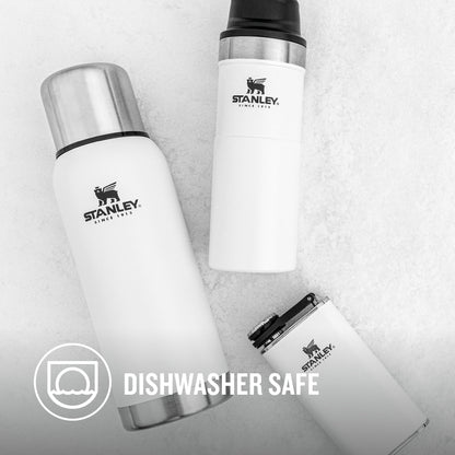 - Stanley Adventure Stainless Steel Thermos Flask | 1L | Keeps Cold or Hot For 24 Hours | Hammertone Green -