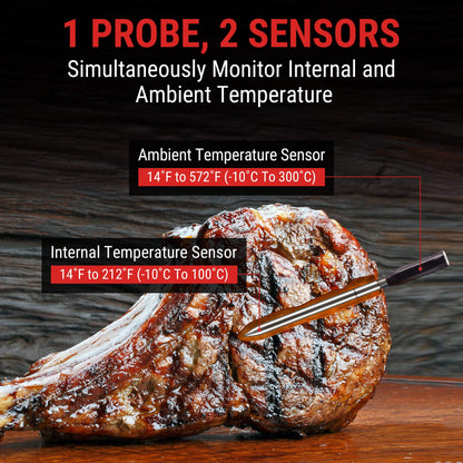 - ThermoPro TempSpike 150m Range Truly Wireless Meat Thermometer | Bluetooth Meat Thermometer -