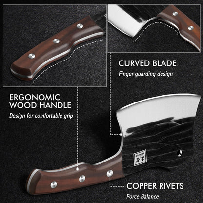 - ENOKING Chef Knife | 5.7inch Handmade Forged Thickened Cooking Knife -