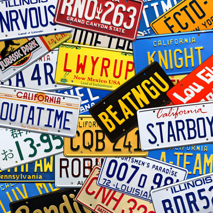 - Ghostbusters | ECTO-1 | Metal Stamped License Plate -