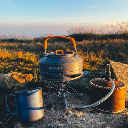 - Fire-Maple Feast Heat Exchanger Set | Compact Camping Cookware Kit | Nested Design -