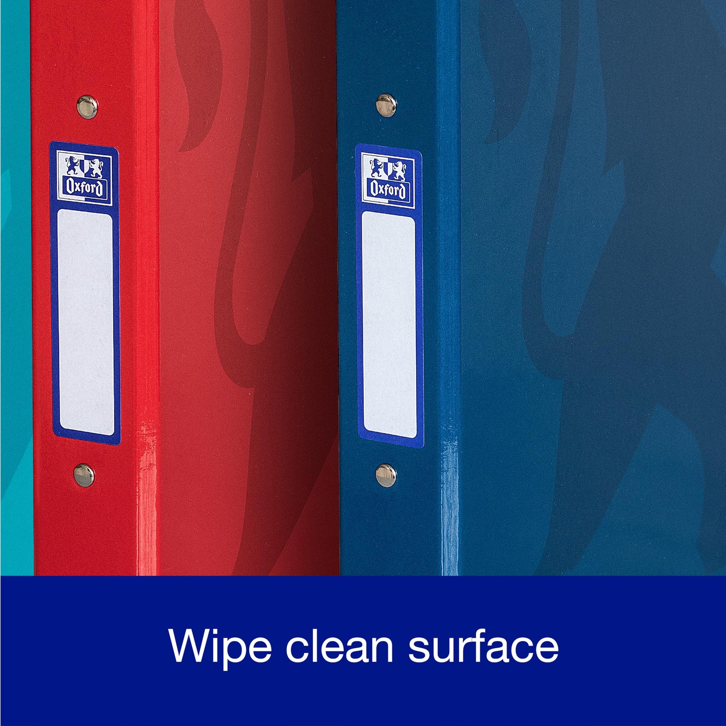 - Oxford A4 Ring Binders | Navy, Red, Aqua, Pack of 3 40mm -