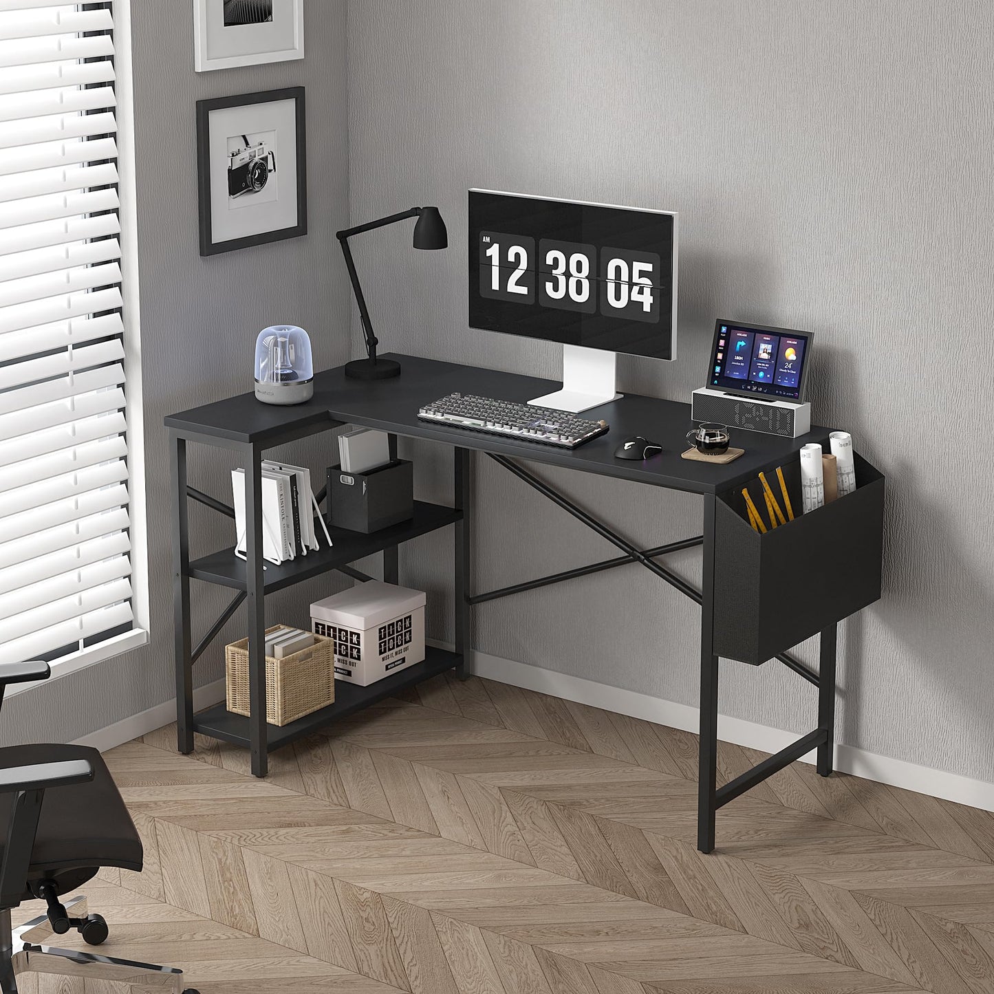 - MCC Direct L Shaped Corner Desk | Computer Desk | Study Office Desk | Gaming Desk -