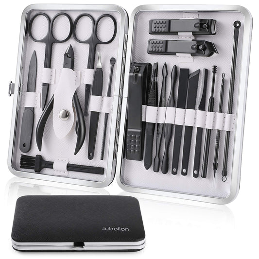 - Manicure Set | Jubolion 19pcs Stainless Steel Professional Nail Clippers -
