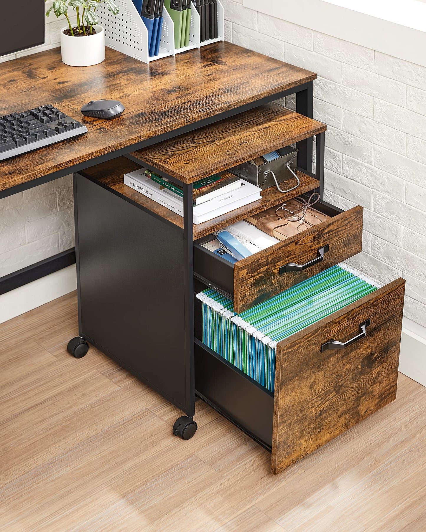 - VASAGLE File Cabinet with 2 Drawers -