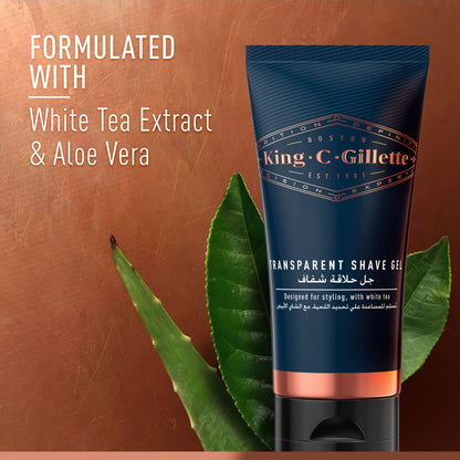 - King C Gillette Transparent Shave Gel -