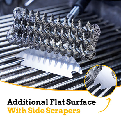 - Mountain Grillers | Bristle Free Grill Brush with Sharp Scraper -