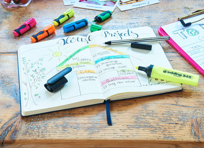 - Edding 7 mini highlighter | neon colours | 5 highlighter pens -