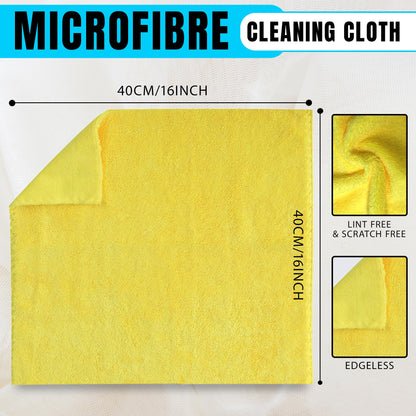 - Towelogy® Microfibre Cleaning Cloths Grey | Large Thick Ultra Absorbent Multipurpose -
