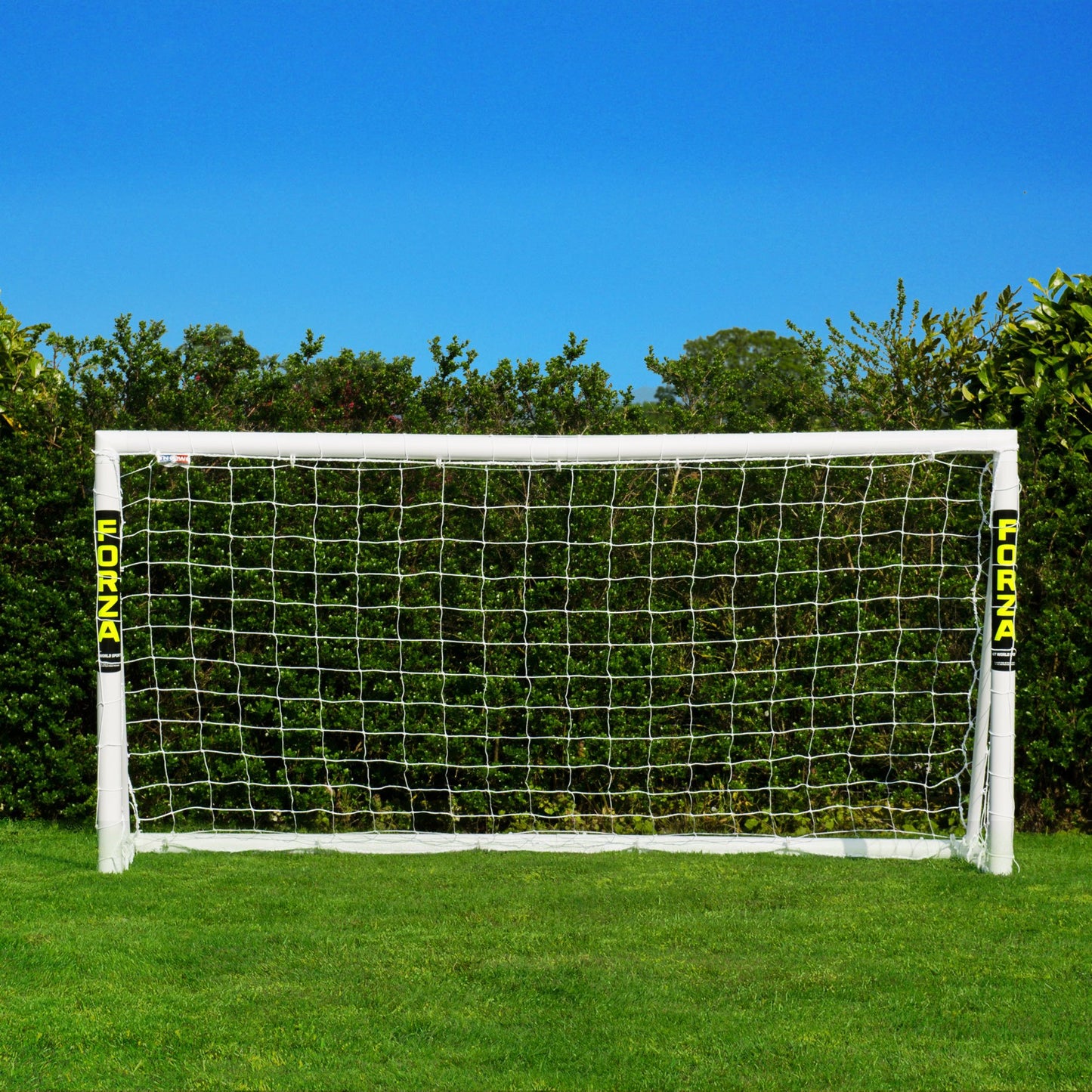 - FORZA 8ft x 4ft Kids Football Goal | Kick Off the Fun! | Durable All Weather uPVC Football Goals [Optional Target Sheet, Garden Football & Carry Bag Included] (Goal Only) -