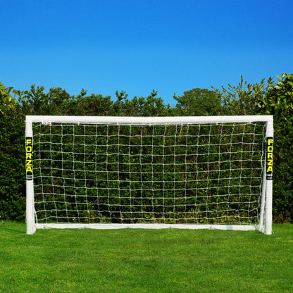 - FORZA 8ft x 4ft Kids Football Goal | Kick Off the Fun! | Durable All Weather uPVC Football Goals [Optional Target Sheet, Garden Football & Carry Bag Included] (Goal Only) -