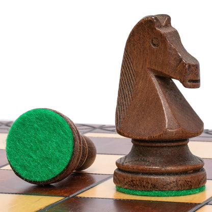 - Husaria International Folding Wooden Chess Game Set | Ambassador | 55-centimeter -
