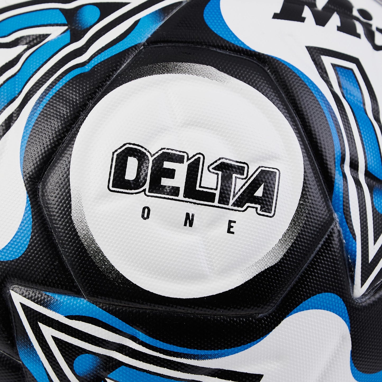 - Mitre Delta Football | Highly Durable | Enhanced Accuracy and Consistency | White/Black/Blue | Size 5 -