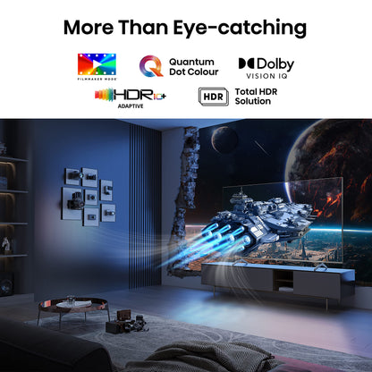 - Hisense 65 Inch QLED Gaming TV 65E7KQTUK PRO | 144Hz VRR | HDMI 2.1 | Freesync Premium | Quantum Dot Colour | VIDAA U7 | Youtube | Freeview Play | Netflix | Disney+ -