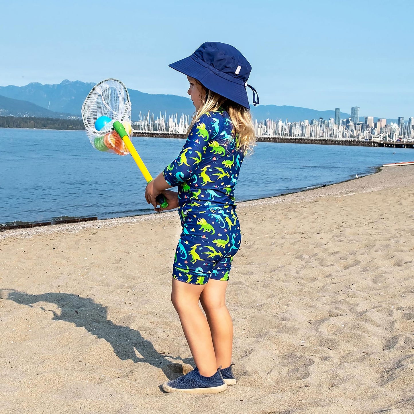 - JAN & JUL Kids Summer Quick Dry Swim Sun Hats 50 UPF -