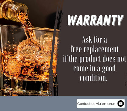 - Whisky Gifts for Men, Personalized Initial Whiskey Glass with Whiskey Stones for Dad