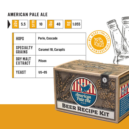 Craft A Brew American Pale Ale Refill Recipe Kit; 1 Gallon; Ingredients for Home Brewing Beer