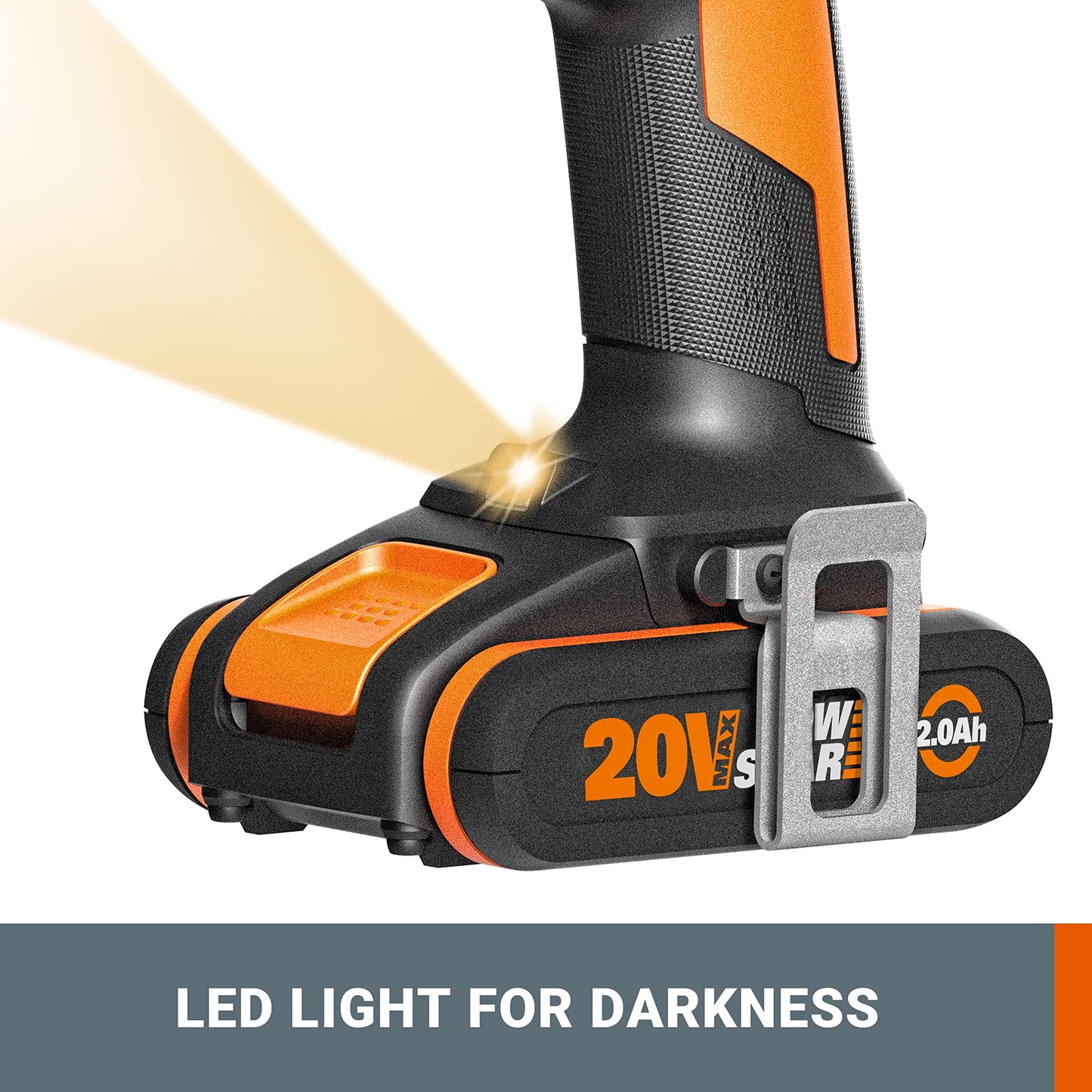 - Worx WX370.1 PowerShare 20V Cordless Combi Hammer Drill Kit with 2 Batteries
