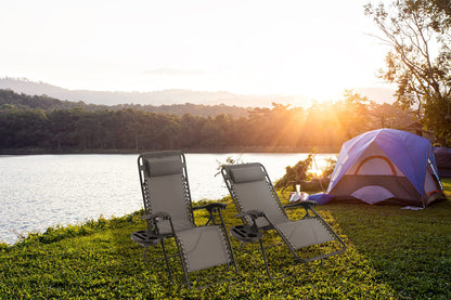 - Straame Garden | Zero Gravity Chair | Set of 2 | Heavy Duty Textoline | Outdoor & Garden Sunloungers -