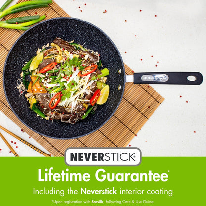 - Scoville NEVERSTICK 16cm Saucepan with Lid | Small Non-Stick Saucepan | 1.1L Capacity | Easy to Grip Handle | Dishwasher Safe | Black -