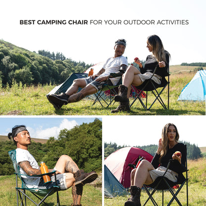 - Highlander Camping Chair | Compact & Lightweight Folding Chair | 2.2kg | Portable Chair for Outdoors -