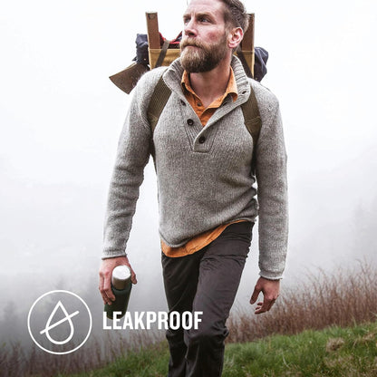 - Stanley Adventure Stainless Steel Thermos Flask | 1L | Keeps Cold or Hot For 24 Hours | Hammertone Green -