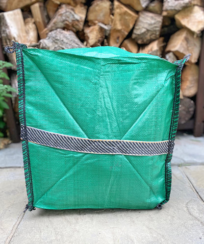 3 x Garden Waste Bags - 120 Litre - Heavy Duty Garden Green Waste Sacks - Industrial Fabric and Handles (3)