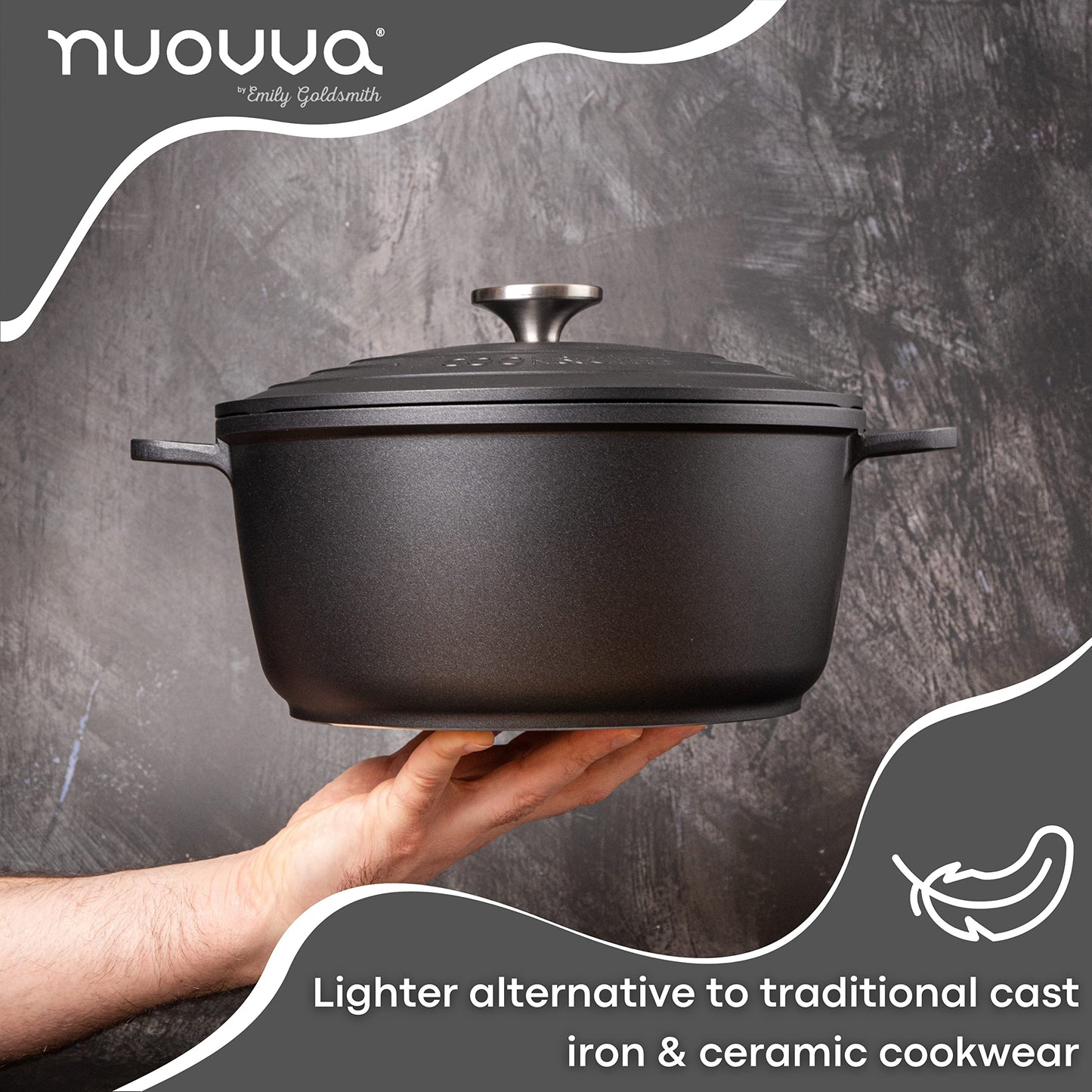 - Non-Stick Aluminium Pot with Lid | Sturdy Deep Dutch Oven –